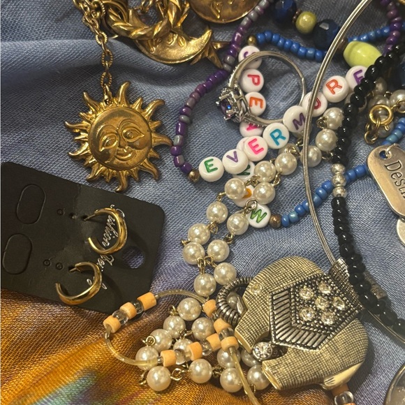 Colorful Beads and Jewelry Assortment, New & Pre-Owned & Some Vintage - Picture 6 of 8